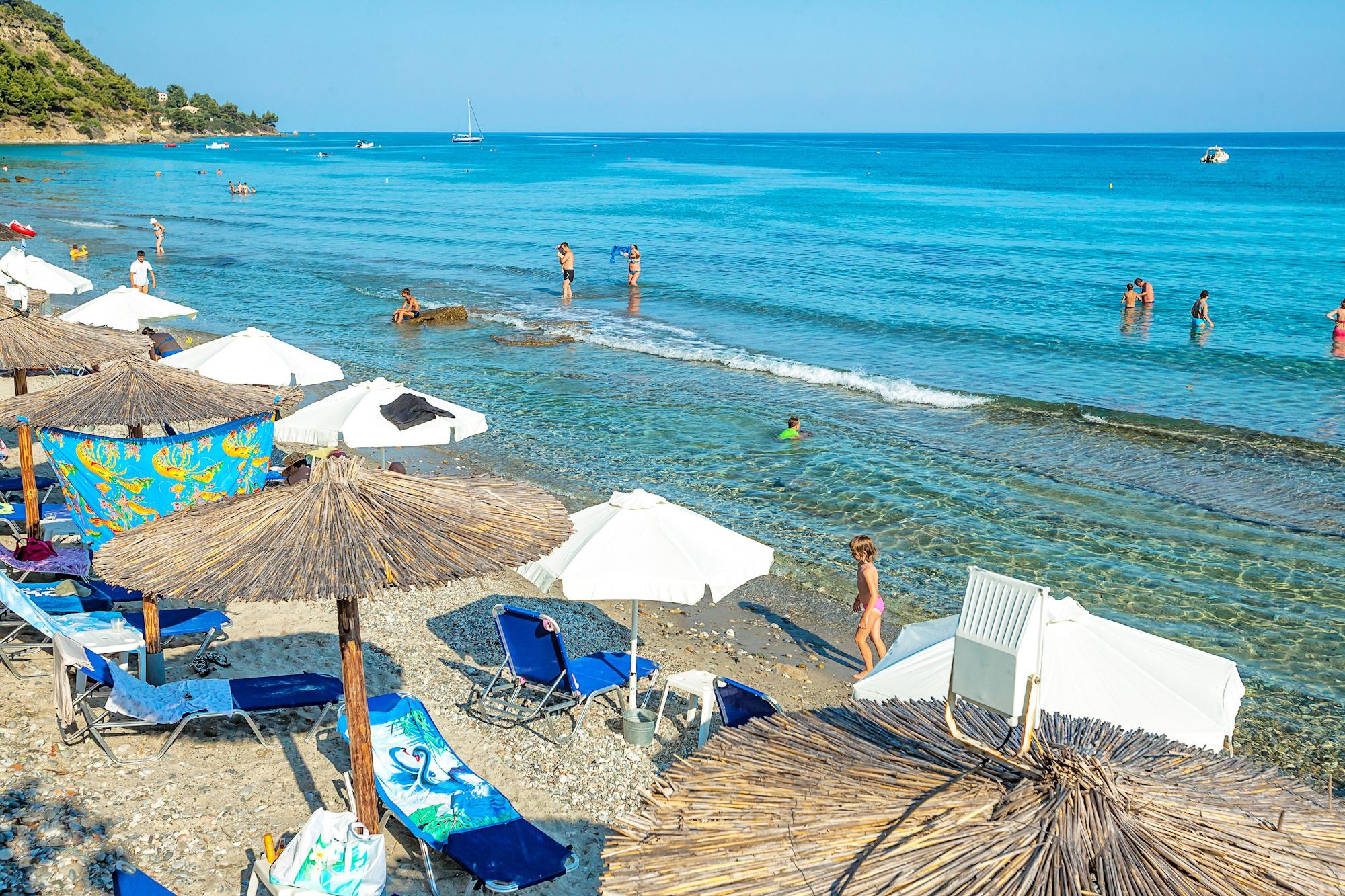 Xenios Dolphin Beach Hotel Poszídi Kültér fotó