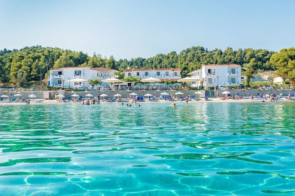 Xenios Dolphin Beach Hotel Poszídi Kültér fotó